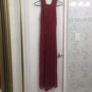 Sweet Daisy Long Red Dress